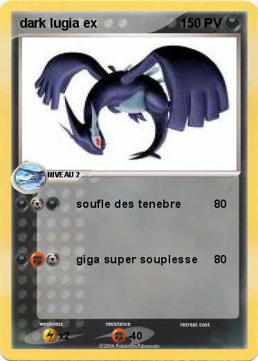 Pokemon dark lugia ex