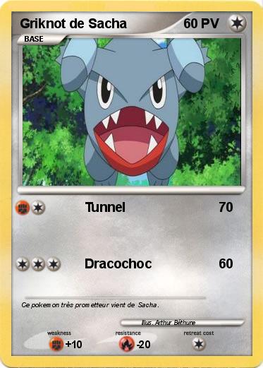 Pokemon Griknot de Sacha
