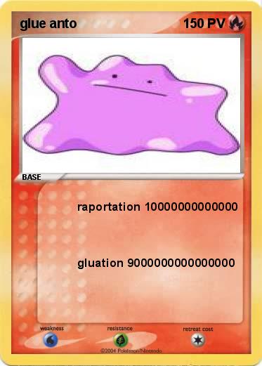 Pokemon glue anto