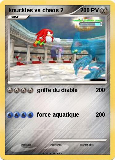 Pokemon knuckles vs chaos 2