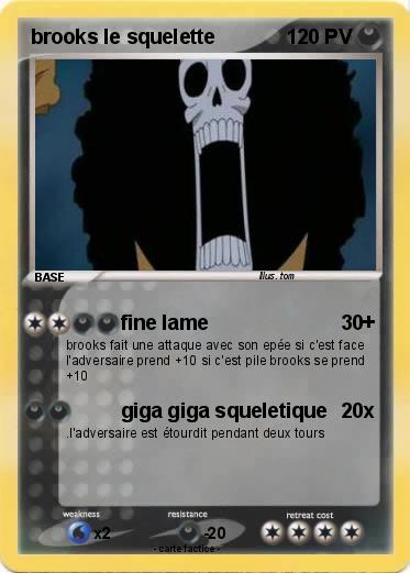 Pokemon brooks le squelette