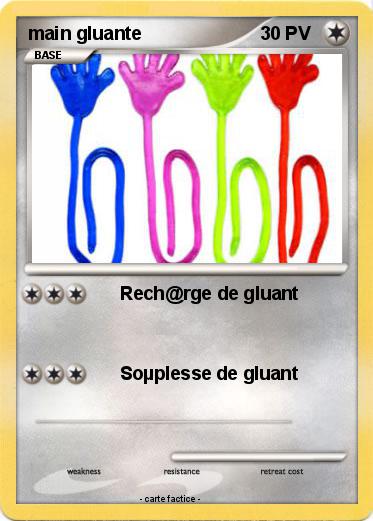 Pokemon main gluante