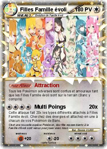 Pokemon Filles Famille évoli