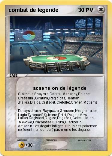 Pokemon combat de legende