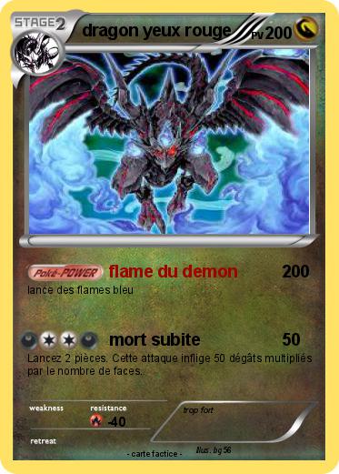 Pokemon dragon yeux rouge