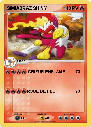 Pokemon SIMIABRAZ SHINY
