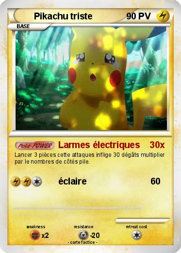 Pokemon Pikachu triste