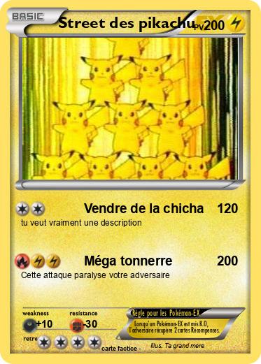Pokemon Street des pikachu