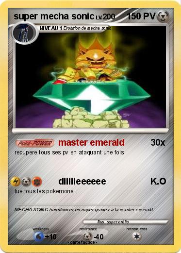 Pokemon super mecha sonic