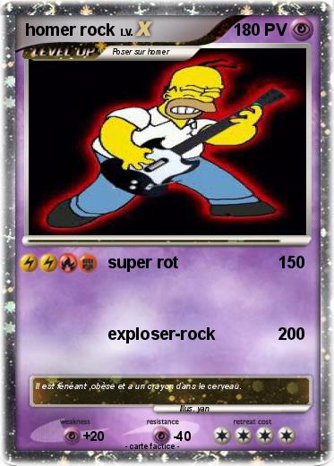 Pokemon homer rock