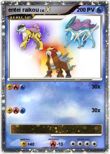 Pokemon entei raikou