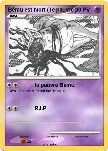 Pokemon Bému est mort ( le pauvre )
