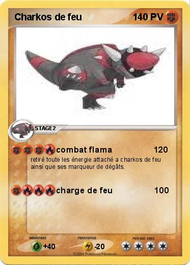 Pokemon Charkos de feu