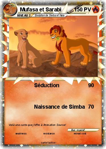 Pokemon Mufasa et Sarabi