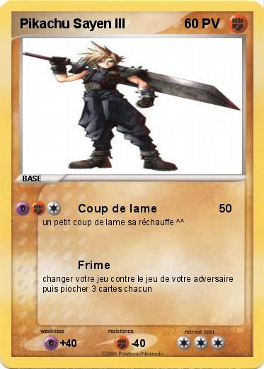 Pokemon Pikachu Sayen III