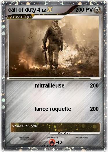 Pokemon call of duty 4