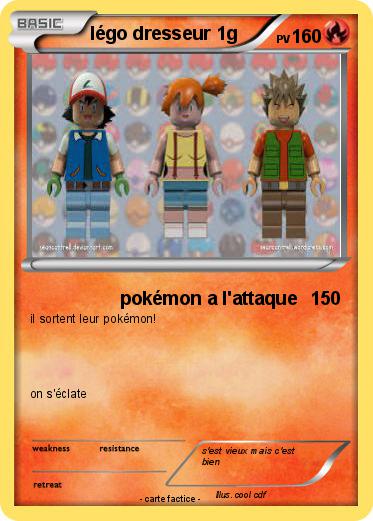 Pokemon légo dresseur 1g