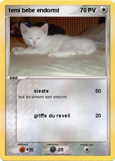 Pokemon temi bebe endormi