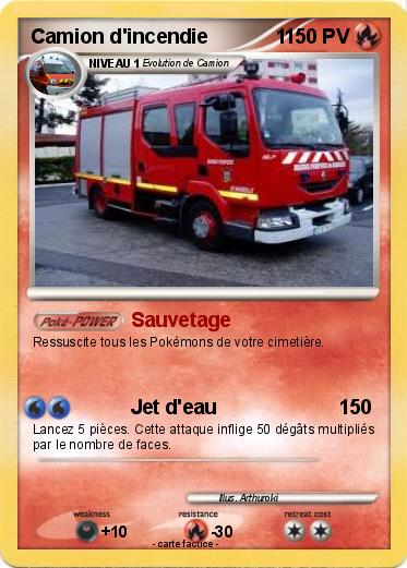 Pokemon Camion d'incendie            1