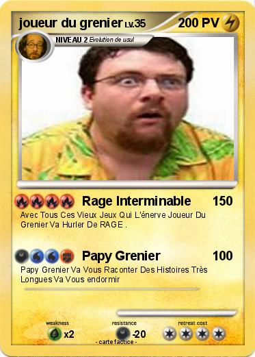 Pokemon joueur du grenier