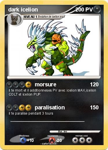 Pokemon dark icelion