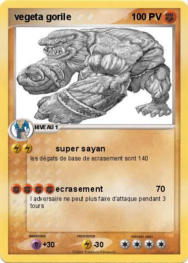 Pokemon vegeta gorile