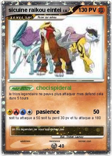 Pokemon sicuine raikou eintei