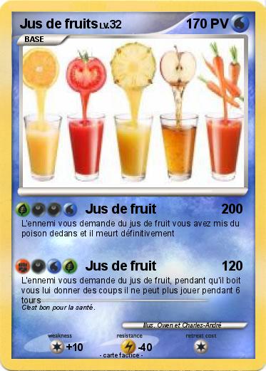 Pokemon Jus de fruits