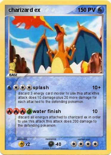 Pokemon charizard ex