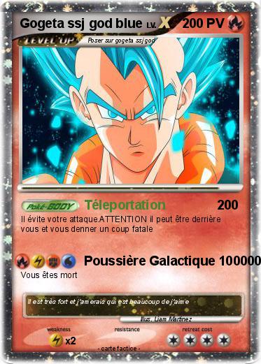 Pokemon Gogeta ssj god blue