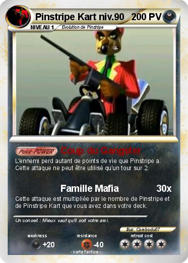 Pokemon Pinstripe Kart niv.90
