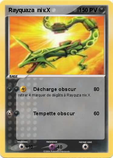 Pokemon Rayquaza  niv.X
