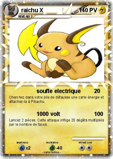Pokemon raichu X