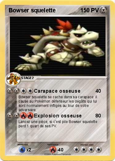 Pokemon Bowser squelette
