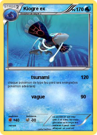 Pokemon Kiogre ex
