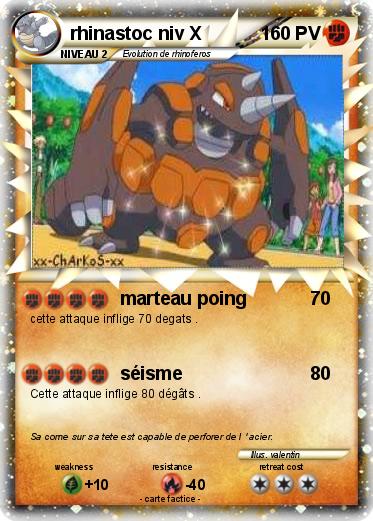 Pokemon rhinastoc niv X