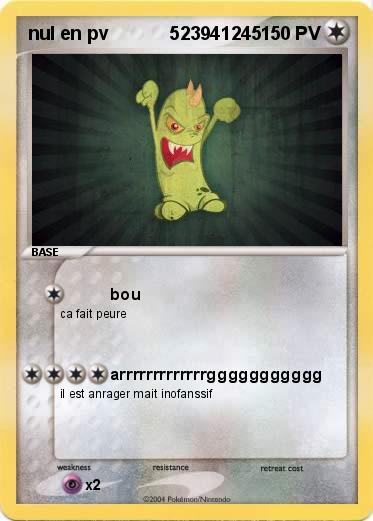 Pokemon nul en pv            523941245