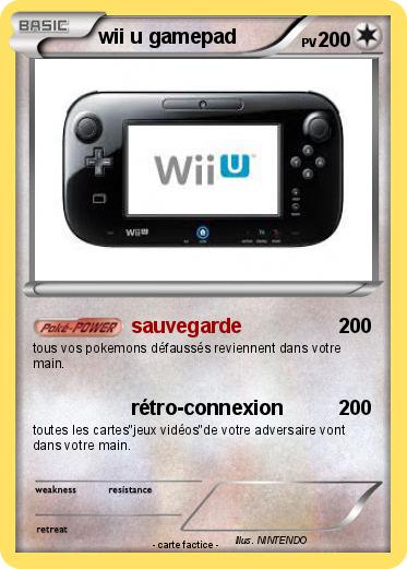 Pokemon wii u gamepad