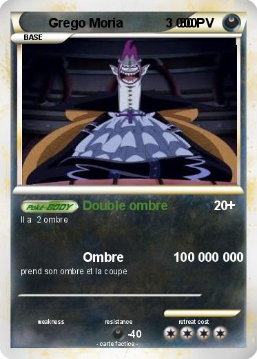 Pokemon Grego Moria            3 000