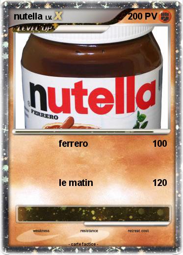 Pokemon nutella