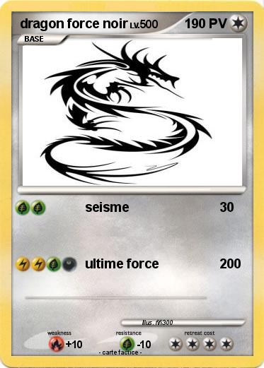 Pokemon dragon force noir