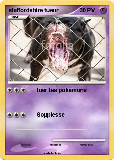 Pokemon staffordshire tueur