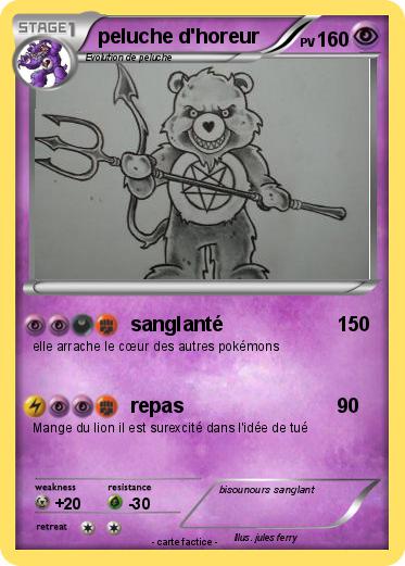 Pokemon peluche d'horeur