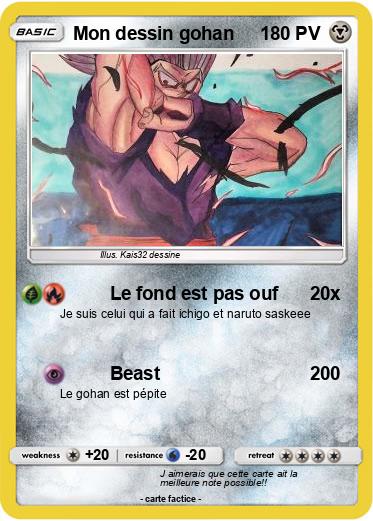 Pokemon Mon dessin gohan