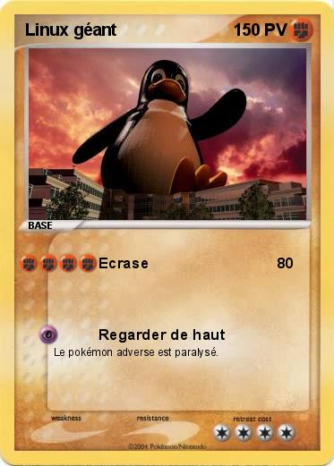 Pokemon Linux géant