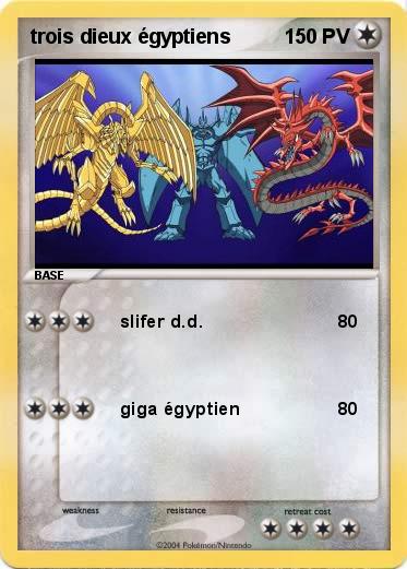 Pokemon trois dieux égyptiens