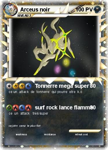 Pokemon Arceus noir