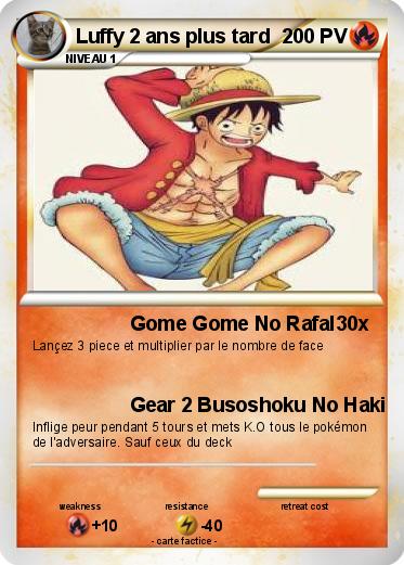 Pokemon Luffy 2 ans plus tard