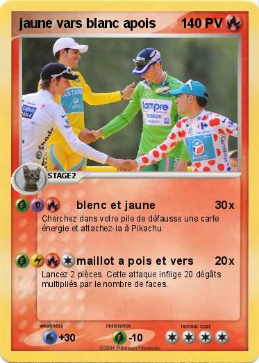 Pokemon jaune vars blanc apois