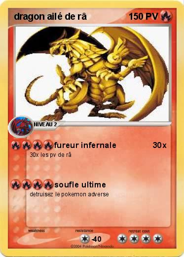 Pokemon dragon ailé de râ